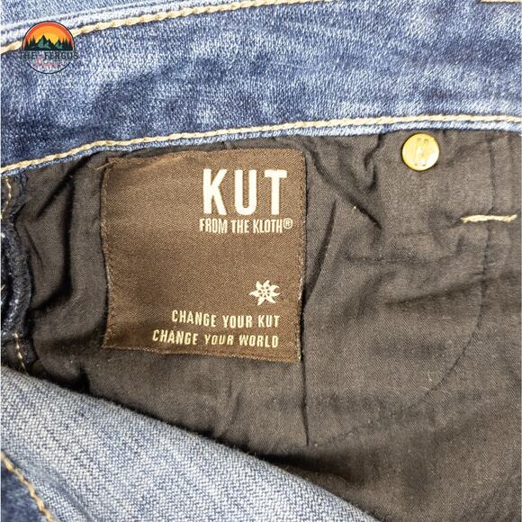 Kut From The Kloth Straight Jeans Blue Medium Wash Denim Pockets Women's 14 - Picture 9 of 12